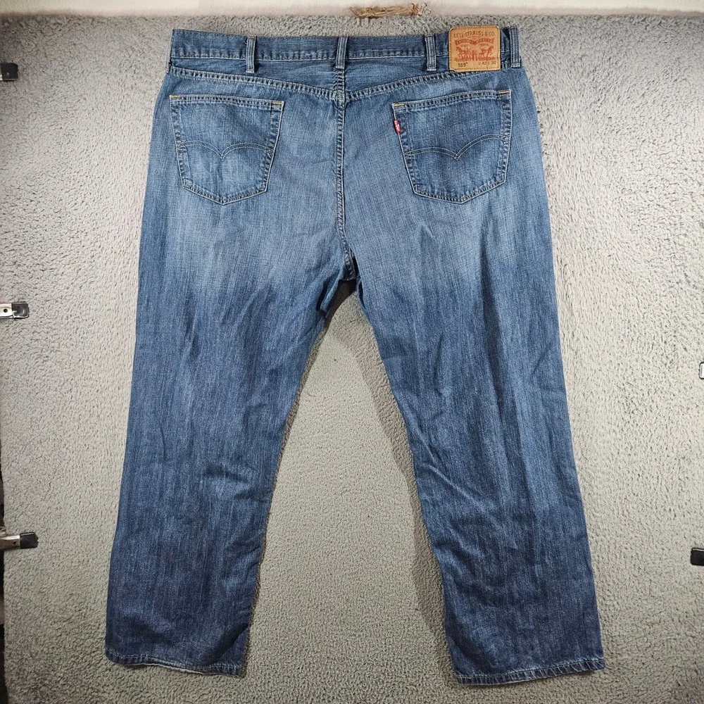 Levis 559 Relaxed Straight Jeans Mens 42x30 Blue Denim Medium Wash